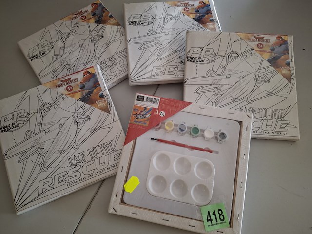 5x disney carsplanes canvassen, verf is uitgedroogd - afbeelding 3 van  3