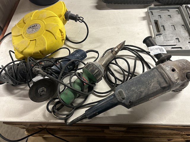 5x divers bouwgereedschap w.o. perel, bosch, protool - afbeelding 1 van  7