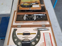 5x diverse buitenmicrometer o.a. mitutoyo