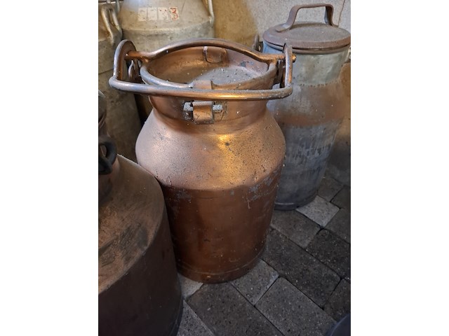 5x diverse koperen melkbussen - afbeelding 6 van  7