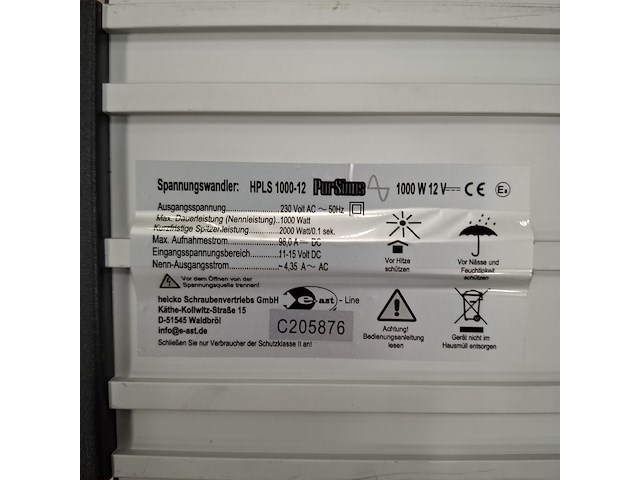5x diverse omvormers o.a. e-ast - afbeelding 16 van  18
