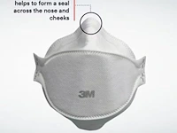 5x doos a 440st. adembescherming l stofmasker | mondmasker | mondkapje, 3m, ffp2 3m aura 9320+ - afbeelding 2 van  4