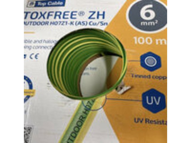 5x doos aarde kabel, top cable, outdoor h07z1-k - 6mm² - afbeelding 2 van  4