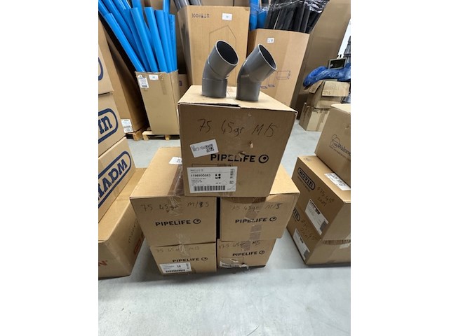 5x doos bochten, pipelife, 1196900563, 45 graden - afbeelding 2 van  4