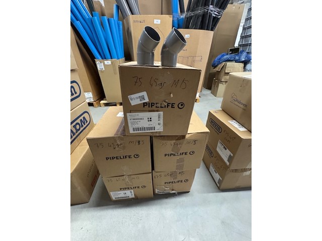 5x doos bochten, pipelife, 1196900563, 45 graden - afbeelding 3 van  4