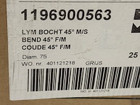 5x doos bochten, pipelife, 1196900563, 45 graden - afbeelding 4 van  4