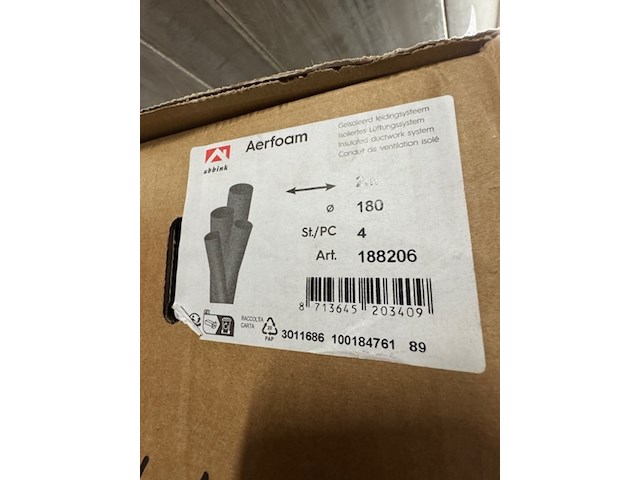 5x doos geïsoleerde ventilatiebuis, ubbink, aerfoam - afbeelding 3 van  3