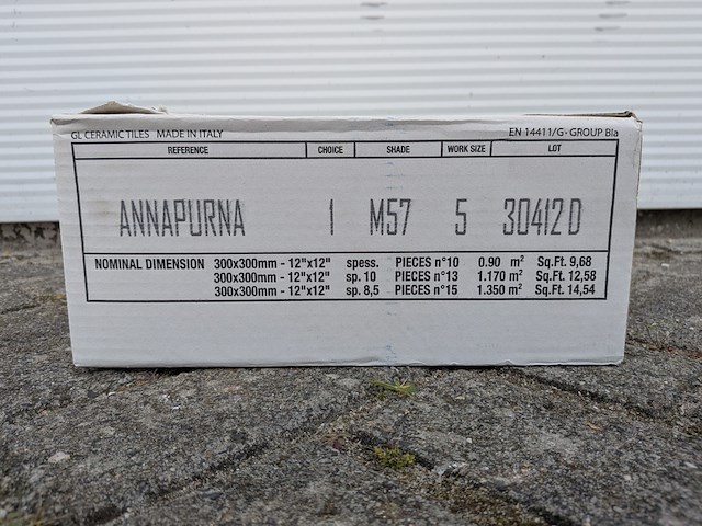 5x doos vloertegels, pastorelli, himalaya annapurna, antraciet - afbeelding 5 van  6