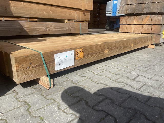 5x douglas balken fijnbezaagd, 200x200mm, lengte 300cm - afbeelding 4 van  4