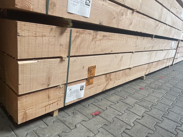 5x douglas balken fijnbezaagd, 200x200mm, lengte 400cm - afbeelding 4 van  4