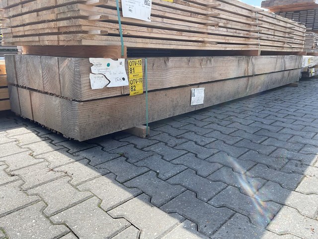5x douglas balken fijnbezaagd, 200x200mm, lengte 400cm - afbeelding 4 van  4