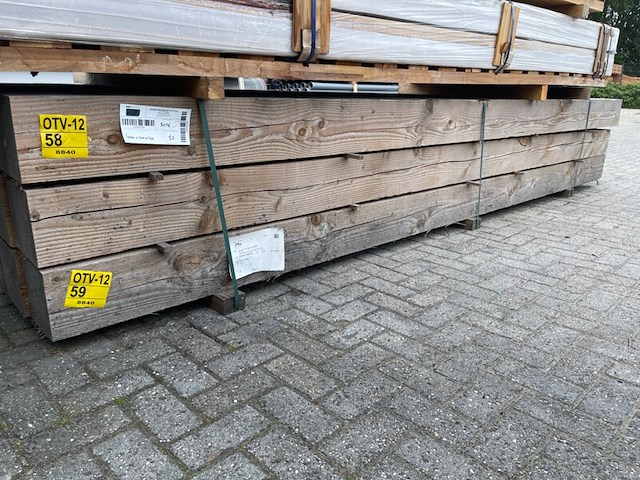5x douglas balken fijnbezaagd, 200x200mm, lengte 400cm - afbeelding 4 van  4