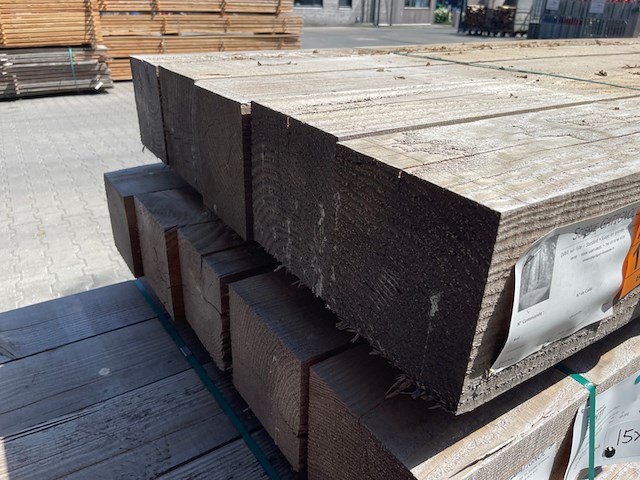 5x douglas balken fijnbezaagd, 200x200mm, lengte 400cm - afbeelding 3 van  3