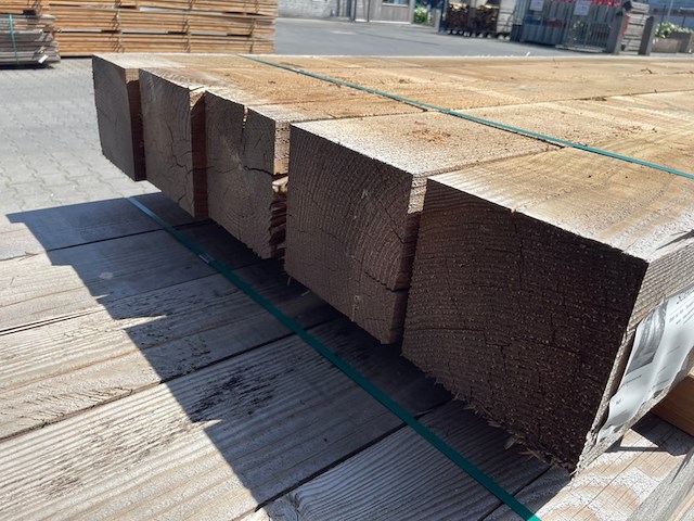 5x douglas balken fijnbezaagd, 200x200mm, lengte 400cm - afbeelding 3 van  3