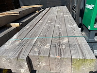 5x douglas balken fijnbezaagd, 200x200mm, lengte 400cm - afbeelding 1 van  3