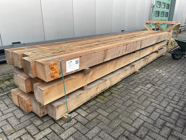 5x douglas balken fijnbezaagd, 200x200mm, lengte 500cm - afbeelding 4 van  4