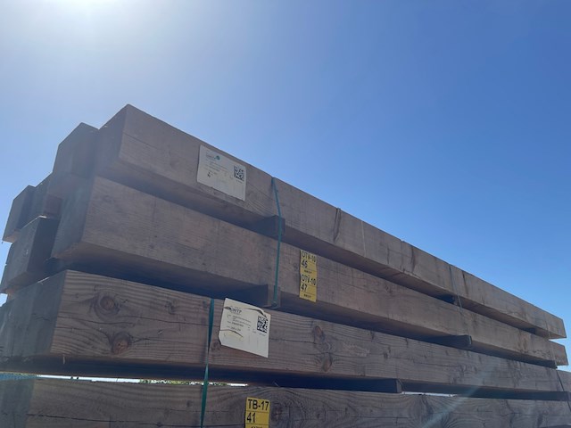 5x douglas balken fijnbezaagd, 200x200mm, lengte 500cm - afbeelding 4 van  4