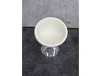 5x draaibare witte cocktail fauteuil - afbeelding 6 van  8