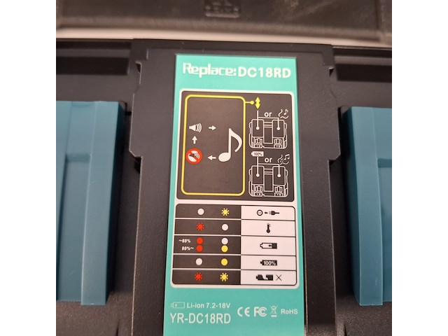 5x dubbele accu lader 14.4v - 18v - afbeelding 4 van  6