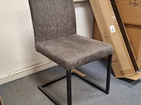 5x eetkamerstoel grijs - afbeelding 1 van  4