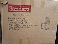 5x eetkamerstoel grijs - afbeelding 4 van  4