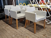 5x eetkamerstoel, sateliet