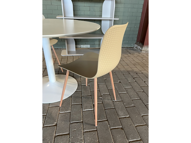5x eettafel, 3 stoelen en stellingkast , byfonq - afbeelding 2 van  4