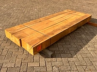 5x eiken balken fijnbezaagd, 200x200mm, lengte 270cm - afbeelding 2 van  3