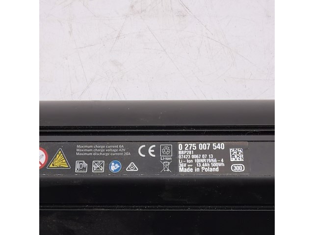 5x fiets accu, bosch, powertube 500 - afbeelding 9 van  10