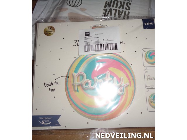 5x folieballon 56cm party - afbeelding 4 van  5