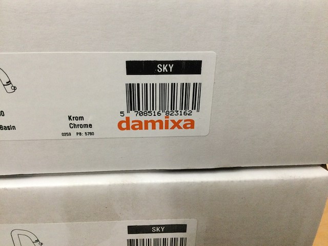 5x fonteinkraankraan damixa, sky, chroom - afbeelding 4 van  5