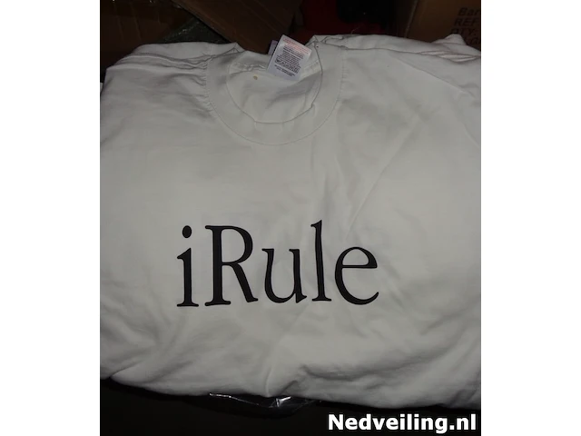 5x fruit of the loom wit t-shirt maat l i rule - afbeelding 1 van  3