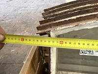 5x gebogen stalraam, zesruits boograam, wit, breedte 63 cm – hoogte 43–49 cm - afbeelding 3 van  5