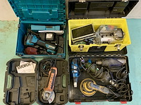 5x gereedschap in systainers multitool, schuurmachine, slijptol, verfbrander, airbrush set, makita mirka würth - afbeelding 1 van  10