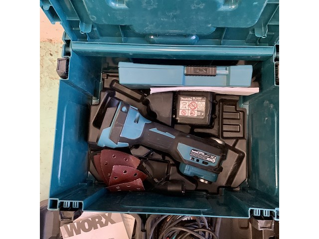 5x gereedschap in systainers multitool, schuurmachine, slijptol, verfbrander, airbrush set, makita mirka würth - afbeelding 4 van  10