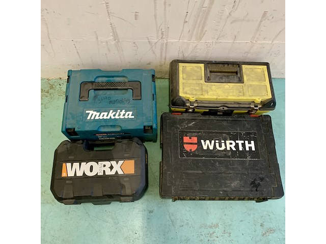 5x gereedschap in systainers multitool, schuurmachine, slijptol, verfbrander, airbrush set, makita mirka würth - afbeelding 10 van  10