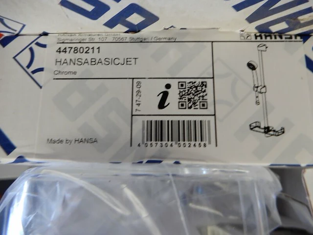 5x glijstangset, hansa, basic jet, chroom - afbeelding 3 van  4