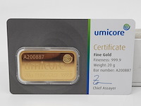 5x goudbaar, 20 gram, umicore - afbeelding 2 van  11
