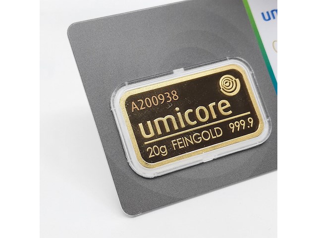 5x goudbaar, 20 gram, umicore - afbeelding 7 van  11