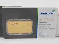 5x goudbaar, 20 gram, umicore - afbeelding 8 van  11
