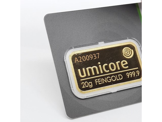 5x goudbaar, 20 gram, umicore - afbeelding 9 van  11