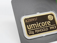 5x goudbaar, 20 gram, umicore - afbeelding 9 van  11