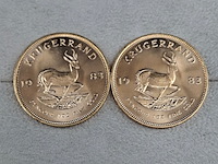 5x gouden munt, south africa, krugerrand, 1983 - afbeelding 2 van  5