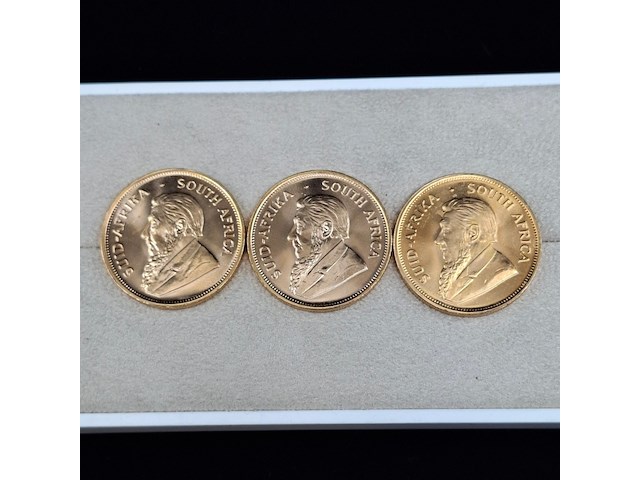 5x gouden munt, south africa, krugerrand, 1983 - afbeelding 4 van  5