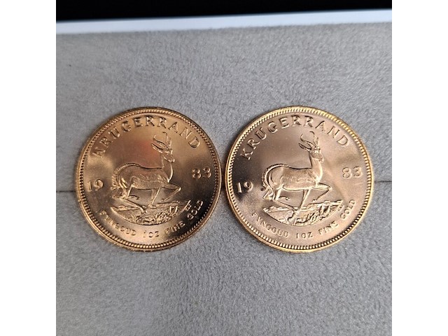 5x gouden munt, south africa, krugerrand, 1983 - afbeelding 2 van  5