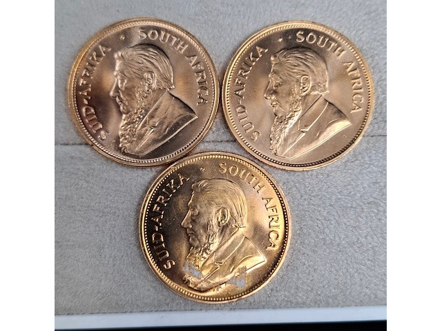 5x gouden munt, south africa, krugerrand, 1983 - afbeelding 4 van  5