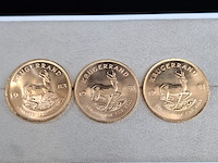 5x gouden munt, south africa, krugerrand - afbeelding 2 van  5
