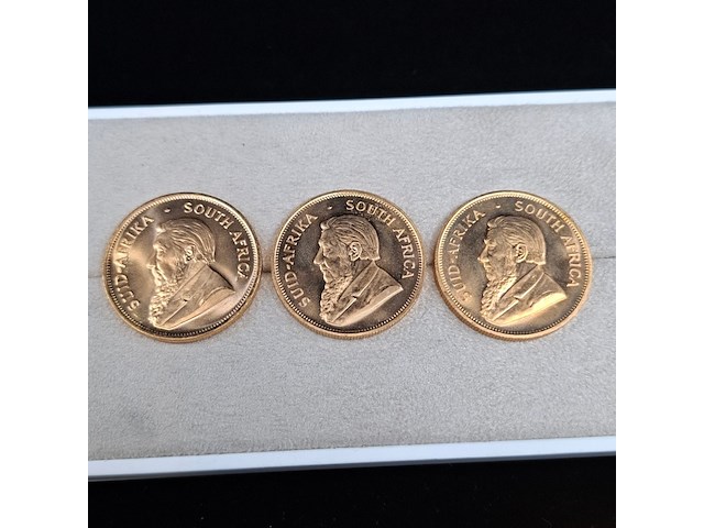 5x gouden munt, south africa, krugerrand - afbeelding 3 van  5