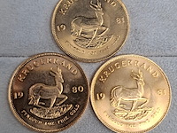 5x gouden munt, south africa, krugerrand - afbeelding 2 van  5
