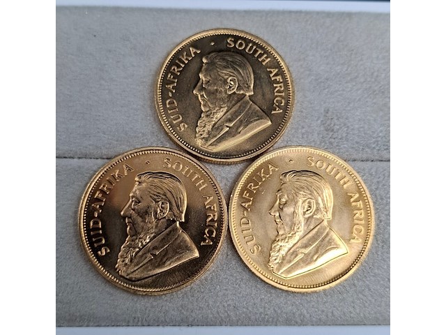 5x gouden munt, south africa, krugerrand - afbeelding 3 van  5